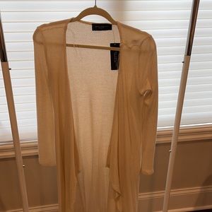 Akira long cream cardigan